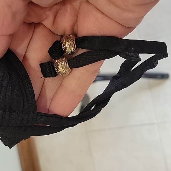 DOTTI black swimsuit cover up.  Adjustable length.  Size is Large. - Picture 6 of 8